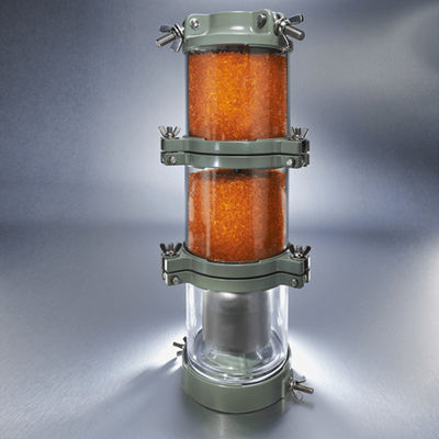 Transformer Orange Silica Gel Breather Dehydrating 1.2kg Cylindrical Moisture Absorber